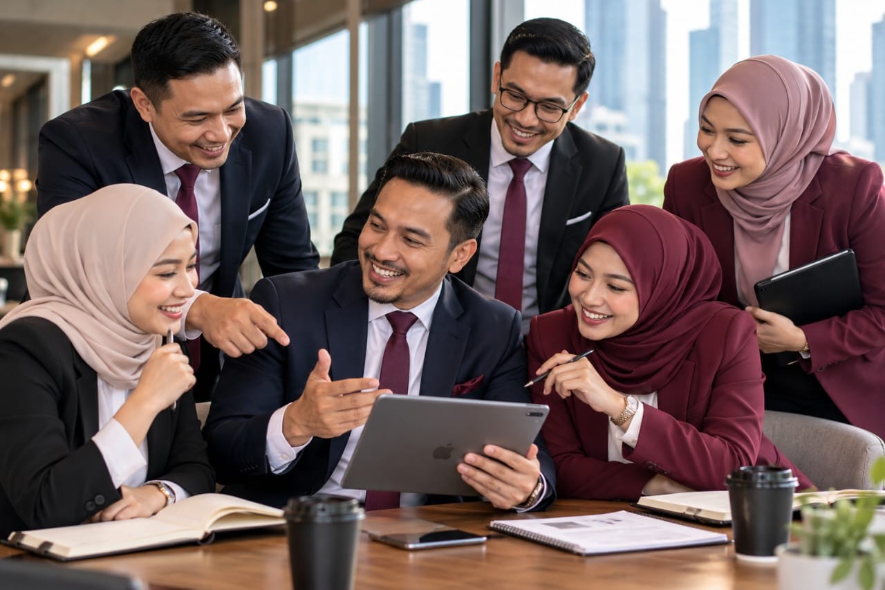 Pasukan profesional LunaStella berbincang bersama